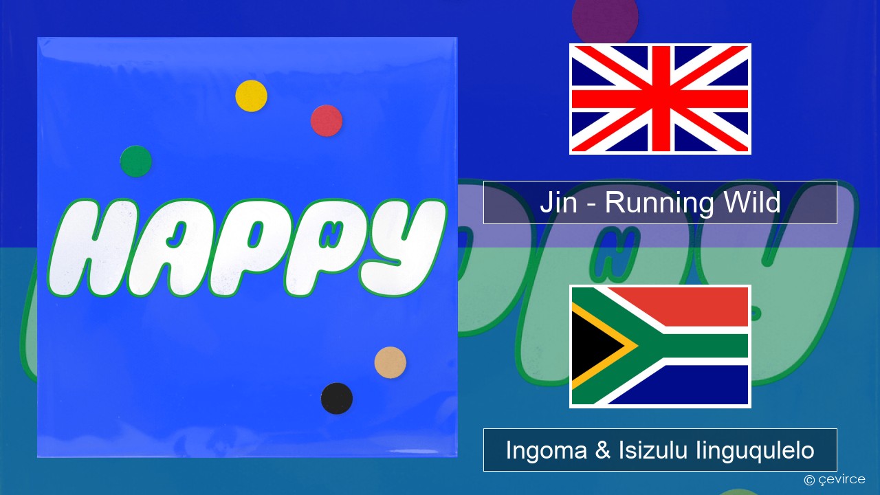 Jin (진) – Running Wild Isixhosa Ingoma & Isizulu Iinguqulelo