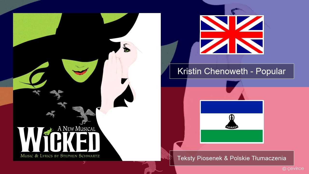 Kristin Chenoweth – Popular Polski Teksty Piosenek & Polskie Tłumaczenia