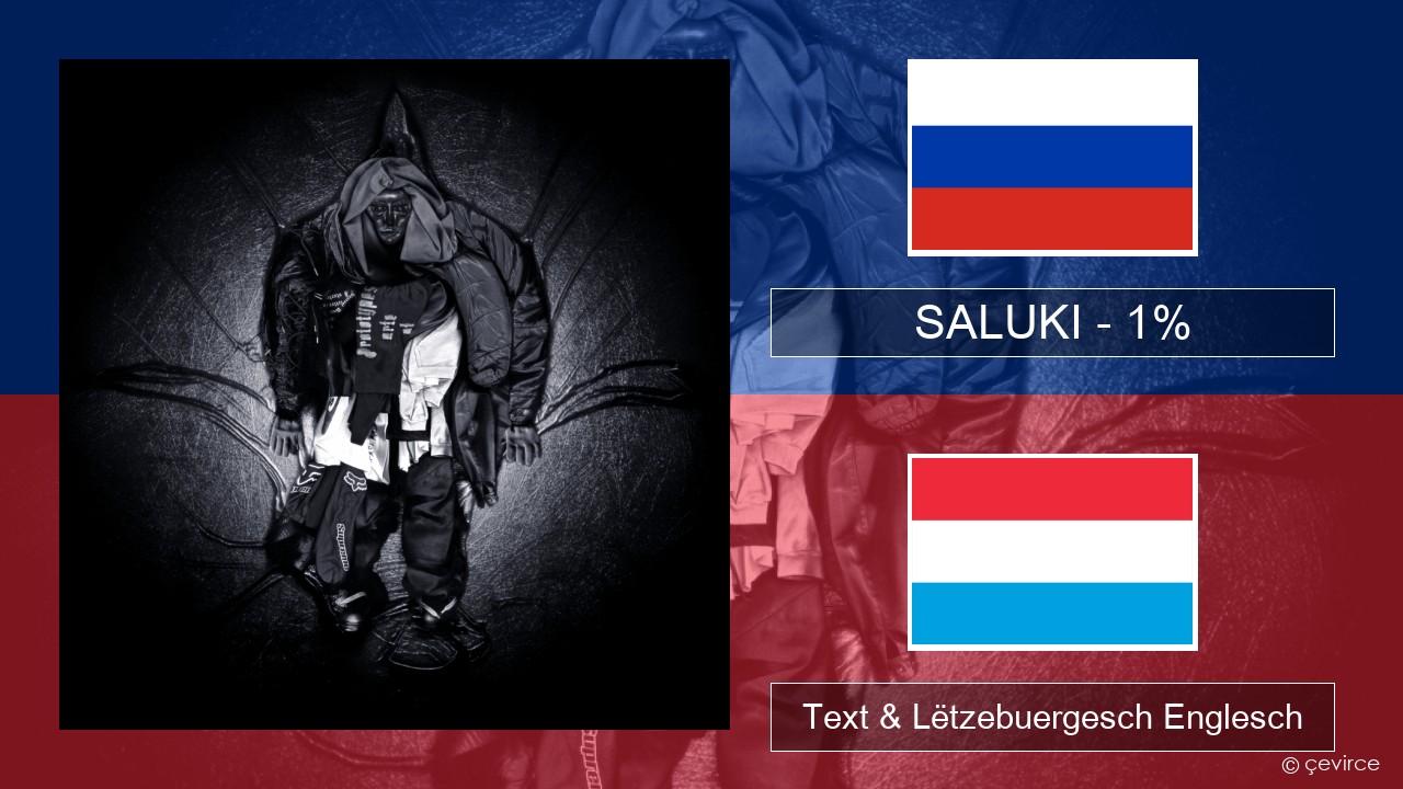 SALUKI – 1% Russesch Text & Lëtzebuergesch Englesch