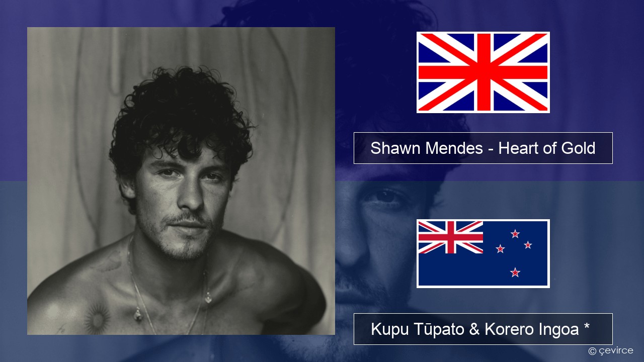 Shawn Mendes – Heart of Gold Ingoa *  Kupu Tūpato & Korero Ingoa *