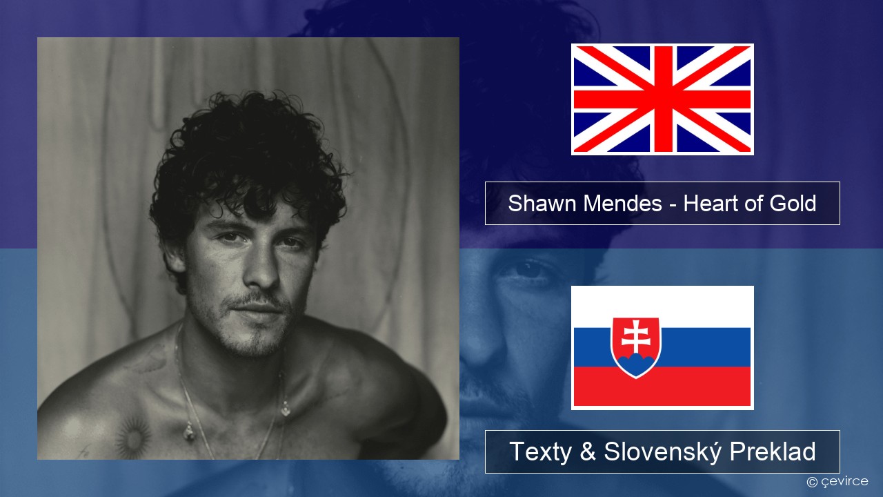 Shawn Mendes – Heart of Gold Anglický Texty & Slovenský Preklad