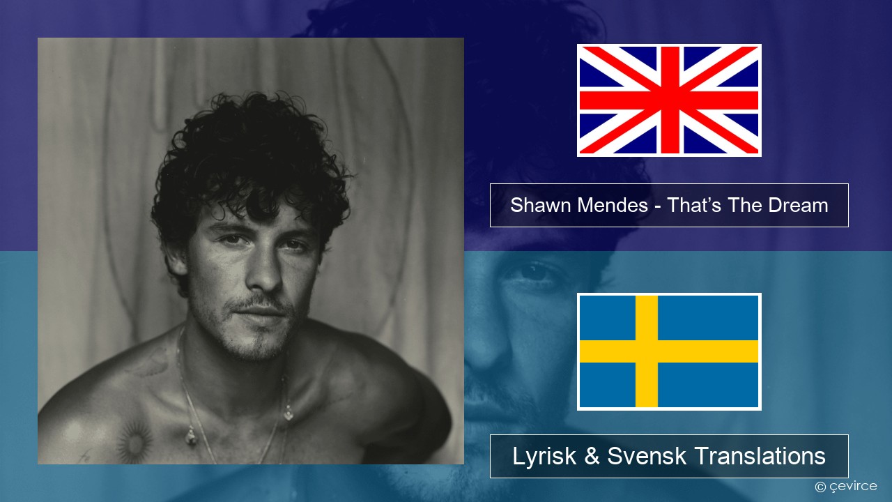 Shawn Mendes – That’s The Dream Engelsk Lyrisk & Svensk Translations