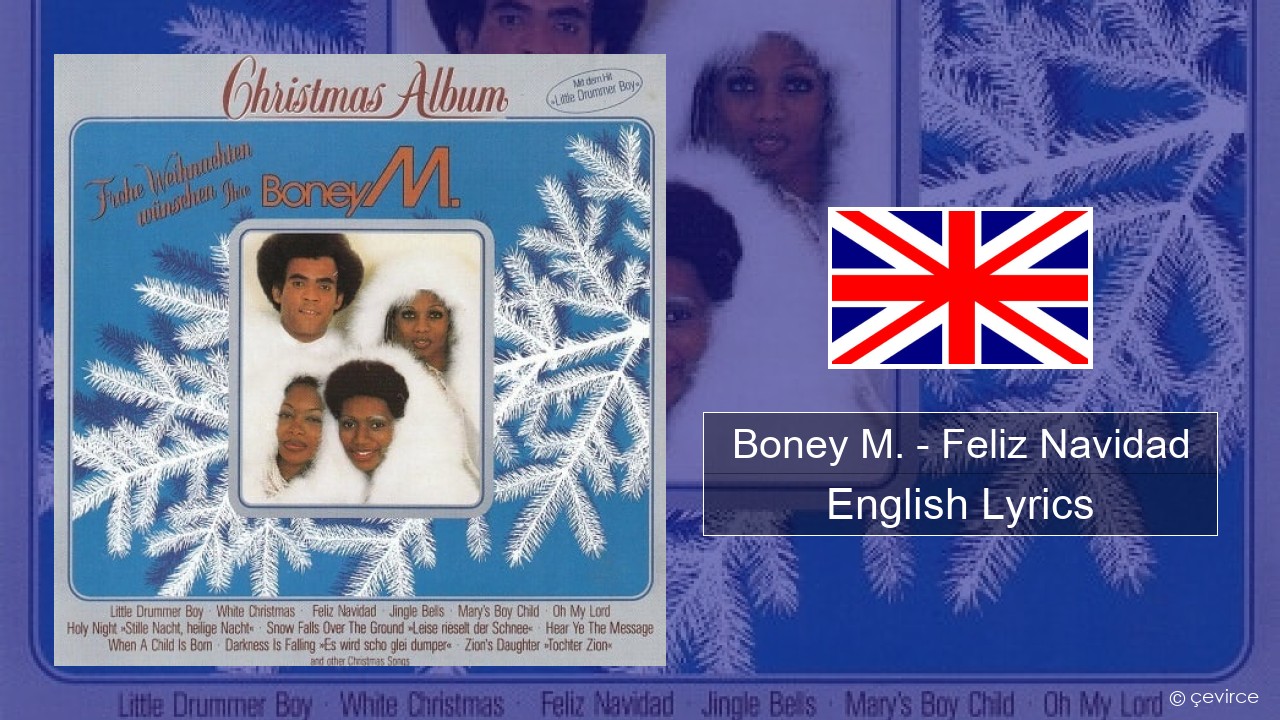 Boney M. – Feliz Navidad English Lyrics