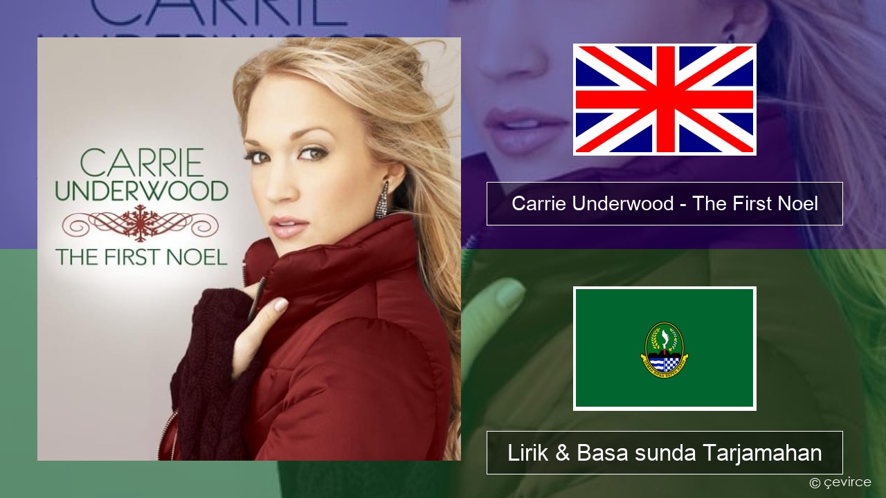 Carrie Underwood – The First Noel Basa inggris Lirik & Basa sunda Tarjamahan