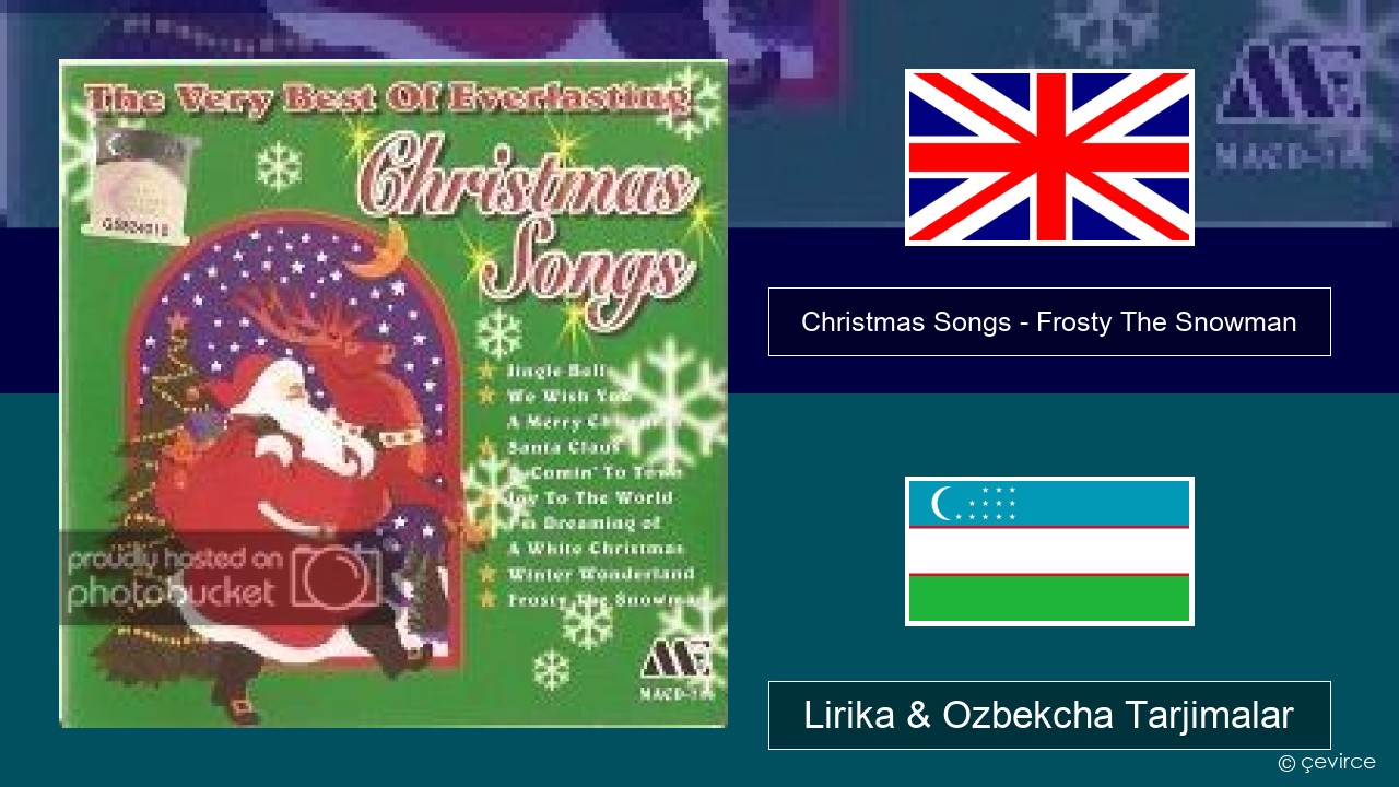 Christmas Songs – Frosty The Snowman Ingliz tili Lirika & Ozbekcha Tarjimalar