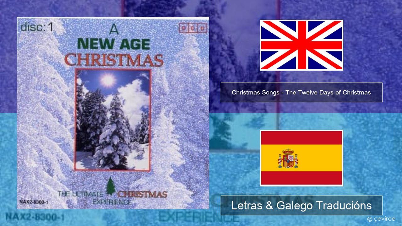 Christmas Songs – The Twelve Days of Christmas Inglés Letras & Galego Traducións