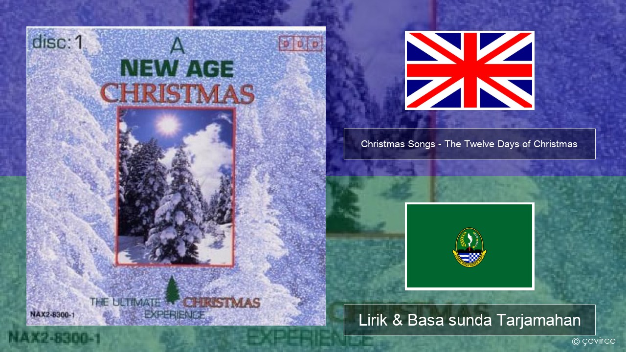 Christmas Songs – The Twelve Days of Christmas Basa inggris Lirik & Basa sunda Tarjamahan