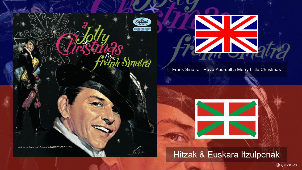 Frank Sinatra – Have Yourself a Merry Little Christmas Ingelesa Hitzak & Euskara Itzulpenak