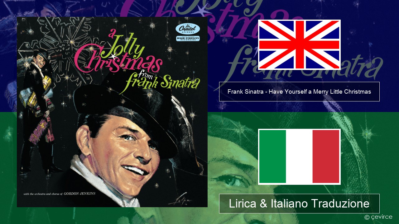 Frank Sinatra – Have Yourself a Merry Little Christmas Inglese Lirica & Italiano Traduzione