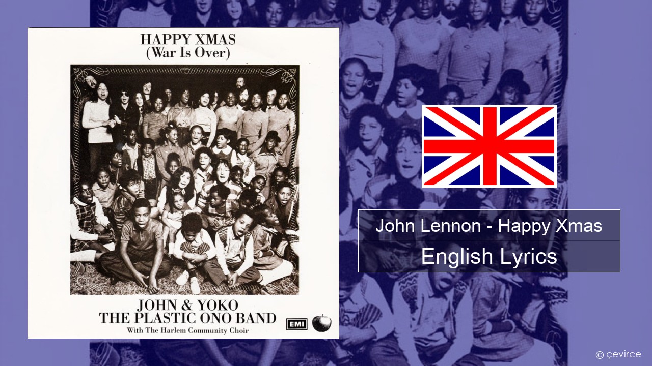 John Lennon – Happy Xmas (War Is Over) English Lyrics