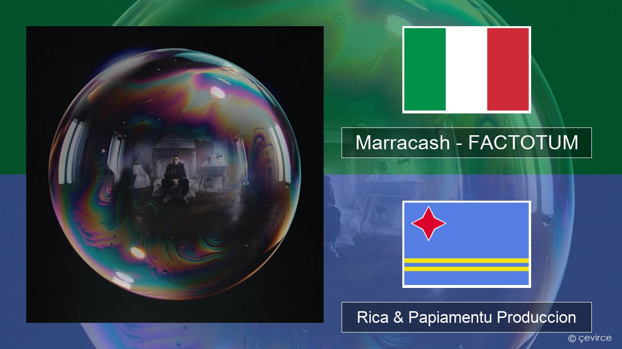 Marracash – FACTOTUM Italiano Rica & Papiamentu Produccion