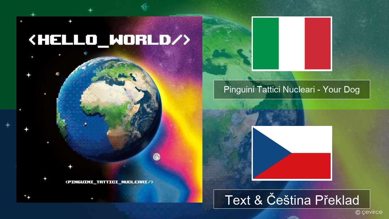 Pinguini Tattici Nucleari – Your Dog Italský Text & Čeština Překlad