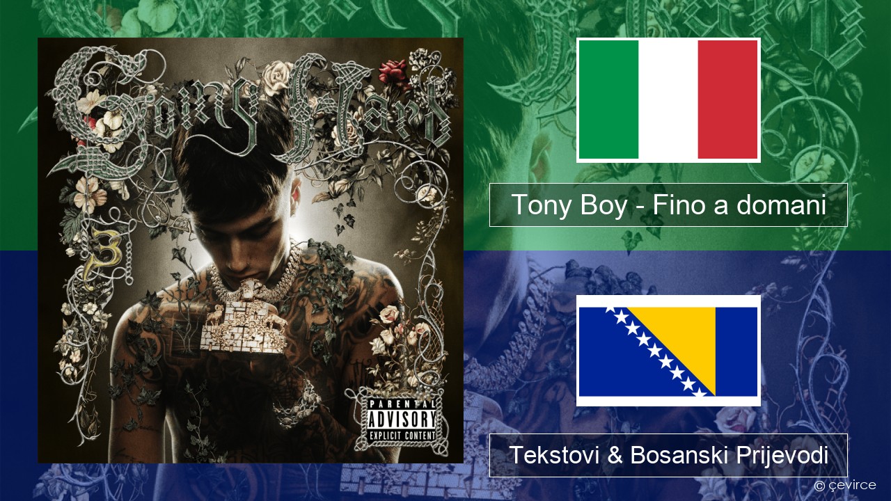 Tony Boy – Fino a domani Italijanski Tekstovi & Bosanski Prijevodi