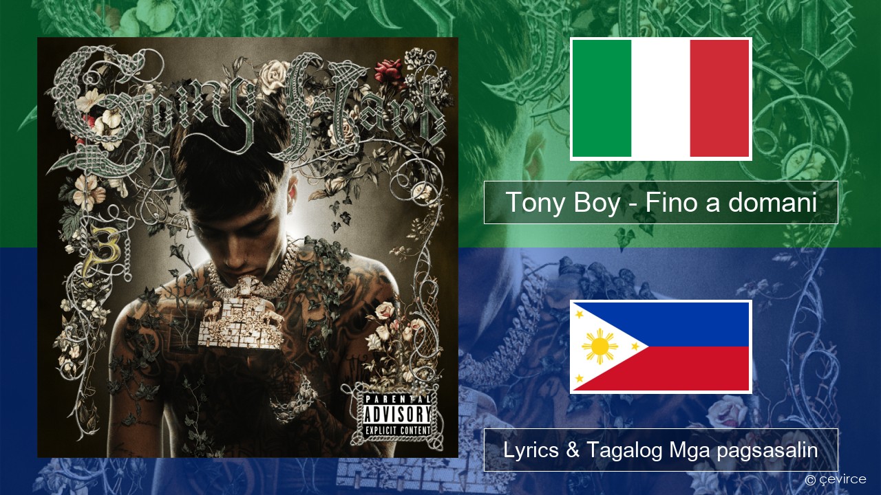 Tony Boy – Fino a domani Italyano Lyrics & Tagalog Mga pagsasalin