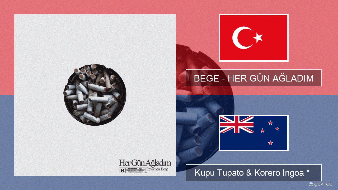 BEGE – HER GÜN AĞLADIM Reo tiamana Kupu Tūpato & Korero Ingoa *