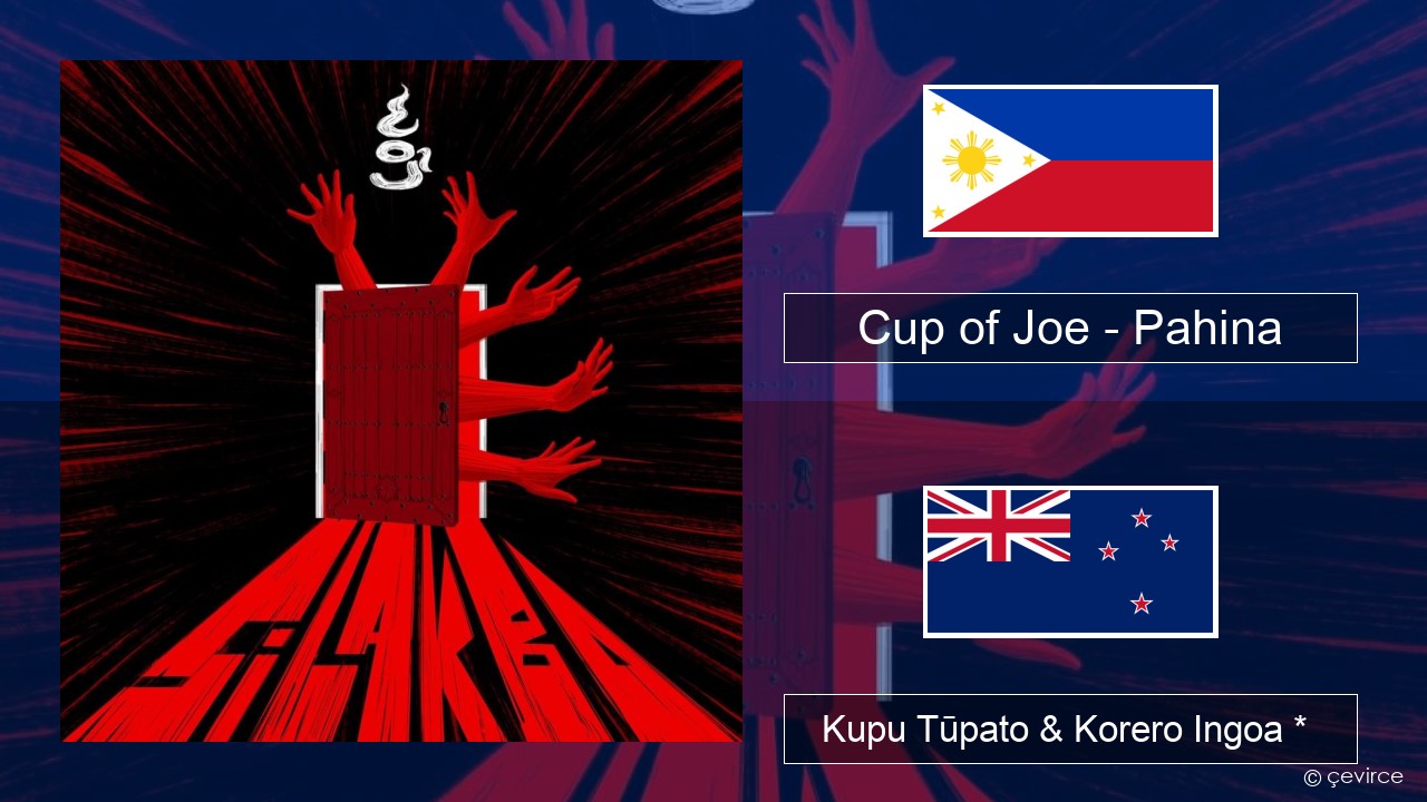 Cup of Joe – Pahina Tagalog Kupu Tūpato & Korero Ingoa *