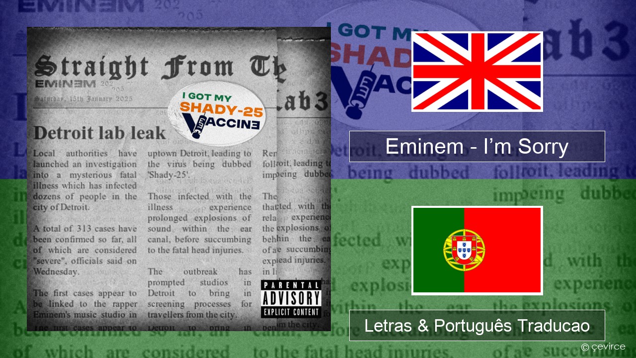 Eminem – I’m Sorry Inglês Letras & Português Traducao