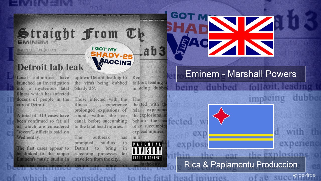 Eminem – Marshall Powers Ing Rica & Papiamentu Produccion