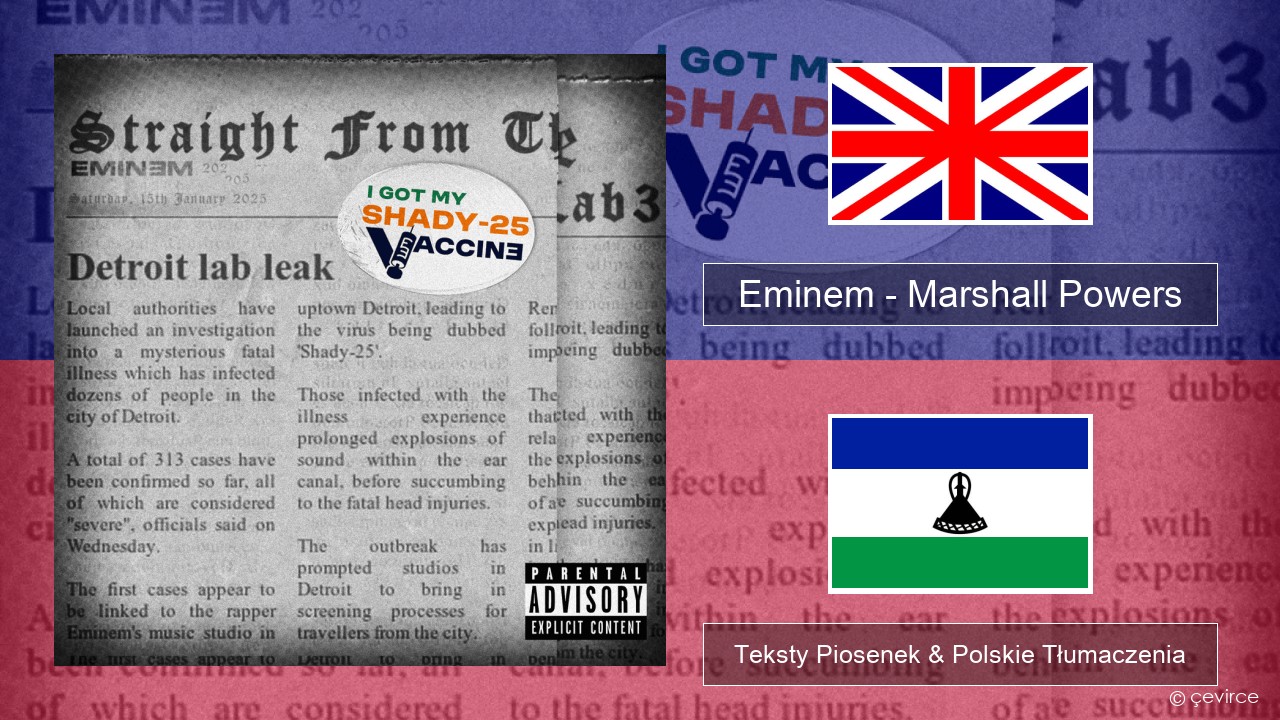 Eminem – Marshall Powers Polski Teksty Piosenek & Polskie Tłumaczenia