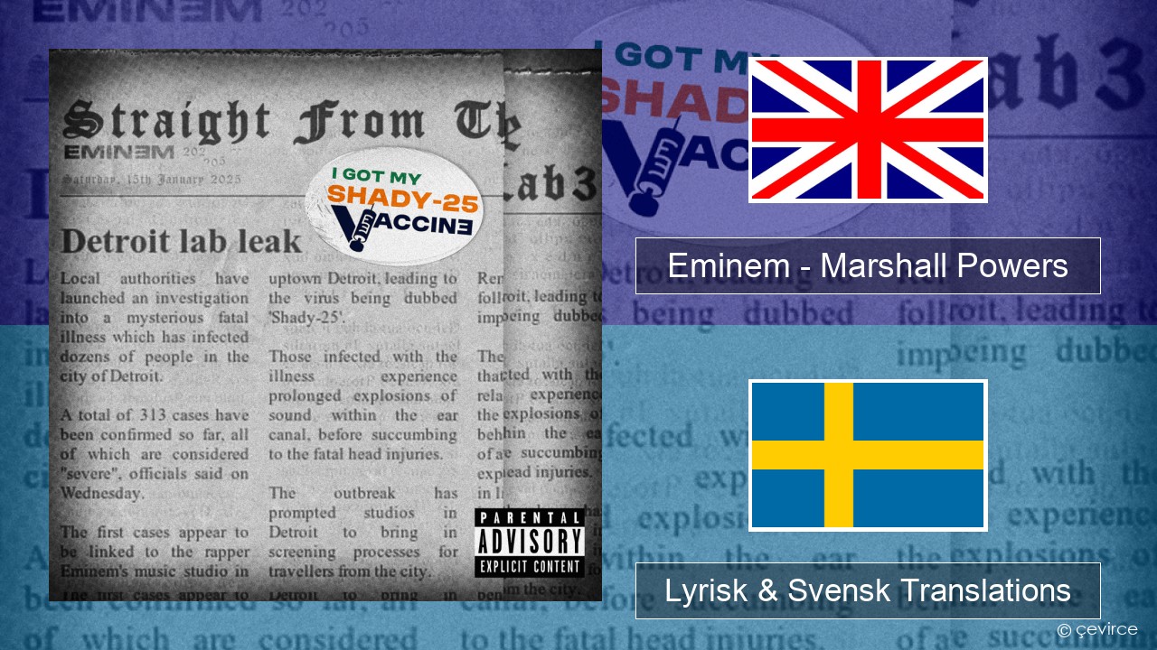 Eminem – Marshall Powers Engelsk Lyrisk & Svensk Translations