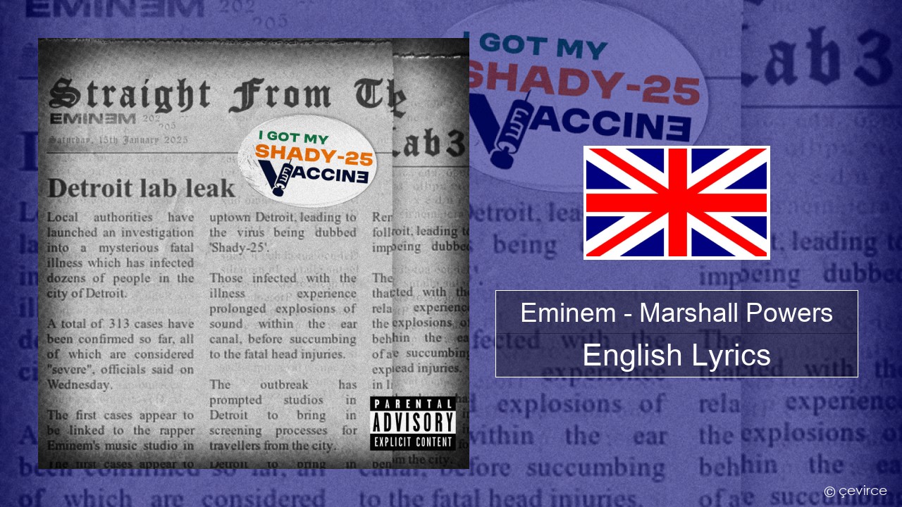 Eminem – Marshall Powers English Lyrics