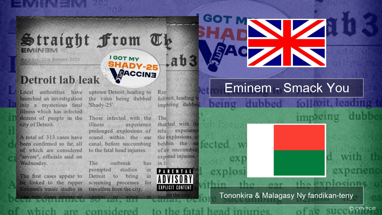 Eminem – Smack You Malagasy Tononkira & Malagasy Ny fandikan-teny