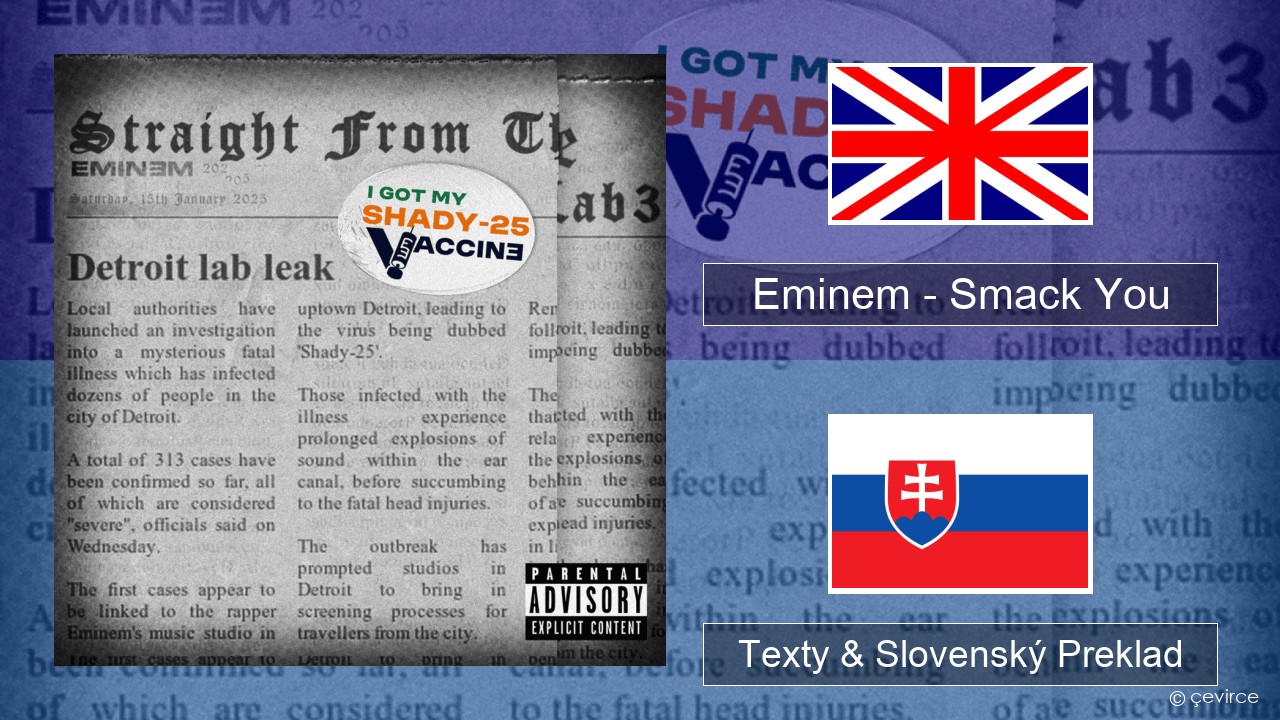 Eminem – Smack You Anglický Texty & Slovenský Preklad