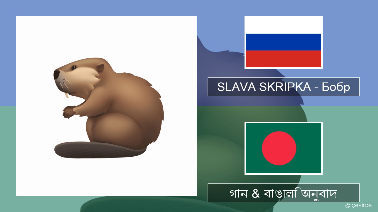 SLAVA SKRIPKA – Бобр (Beaver) রাশিয়ান গান & বাঙালি অনুবাদ