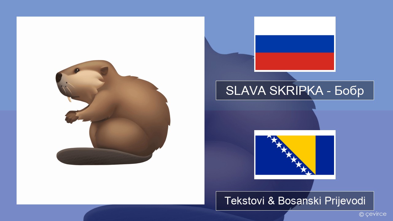 SLAVA SKRIPKA – Бобр (Beaver) Ruski Tekstovi & Bosanski Prijevodi