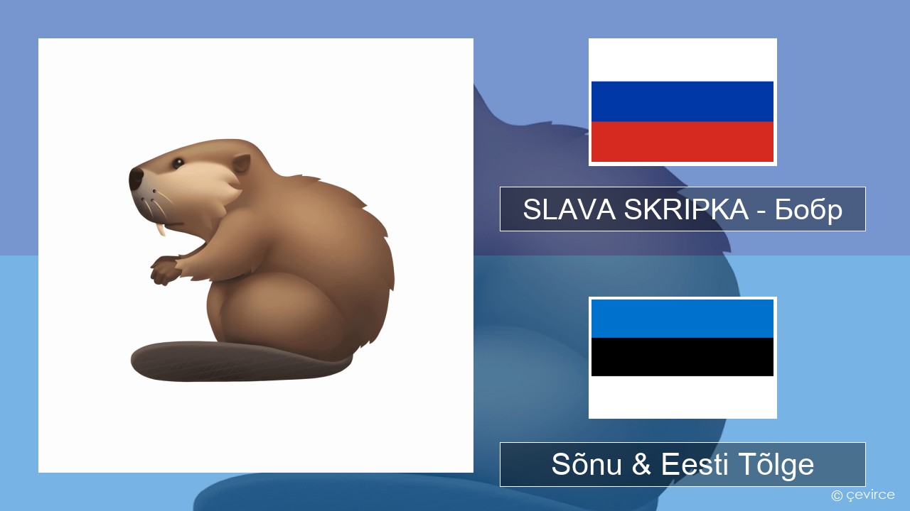 SLAVA SKRIPKA – Бобр (Beaver) Vene Sõnu & Eesti Tõlge