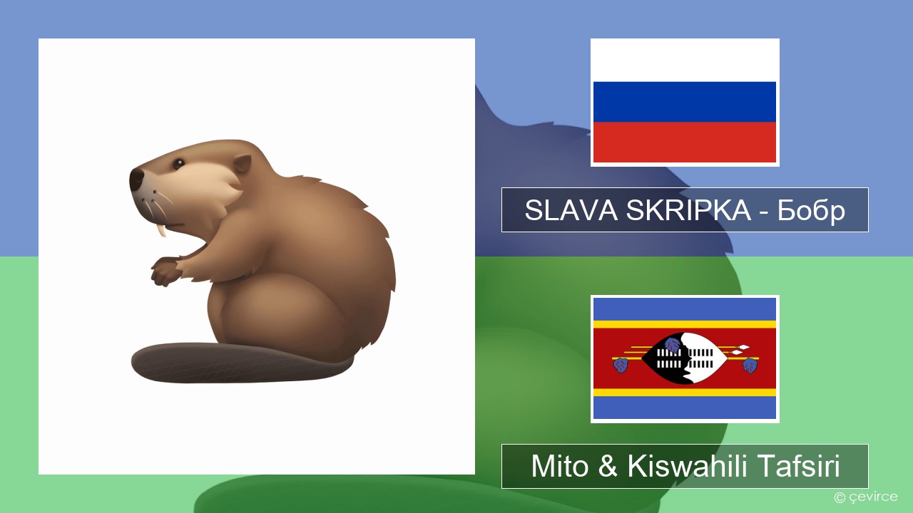 SLAVA SKRIPKA – Бобр (Beaver) Kirusi Mito & Kiswahili Tafsiri