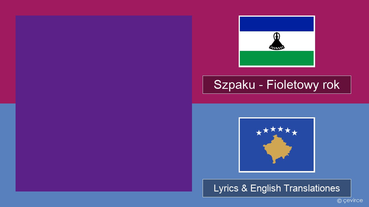 Szpaku – Fioletowy rok Polish Lyrics & English Translationes