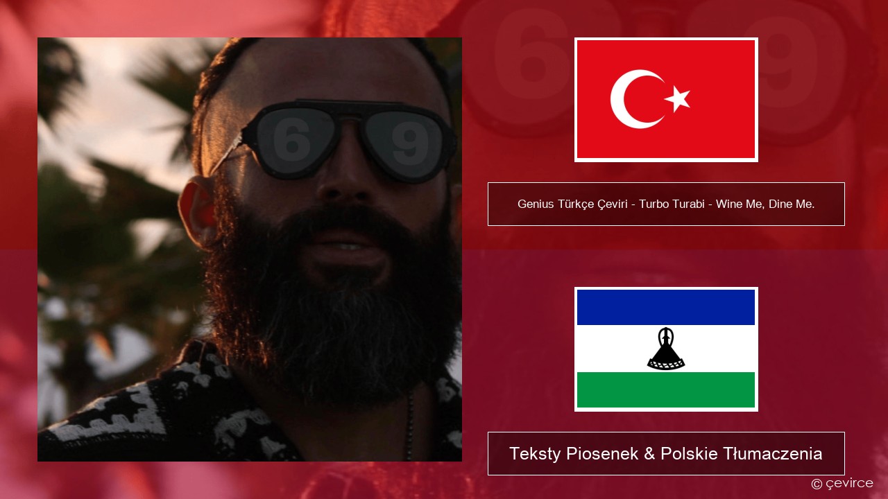 Genius Türkçe Çeviri – Turbo Turabi – Wine Me, Dine Me. (Türkçe Çeviri) Turecki Teksty Piosenek & Polskie Tłumaczenia