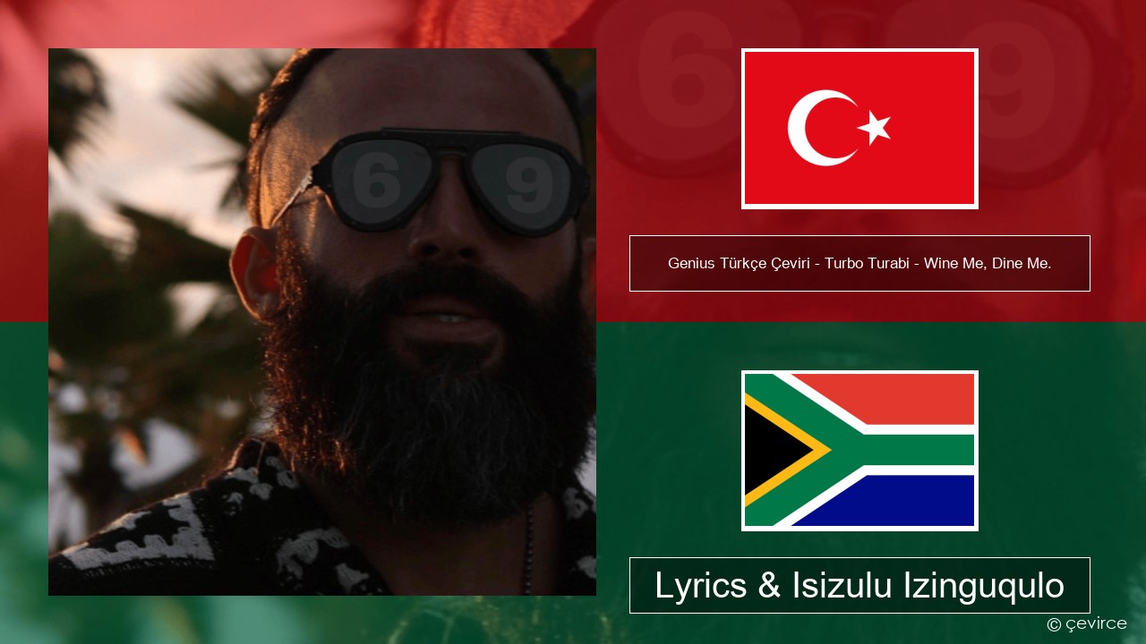 Genius Türkçe Çeviri – Turbo Turabi – Wine Me, Dine Me. (Türkçe Çeviri) Isi-turkey Lyrics & Isizulu Izinguqulo