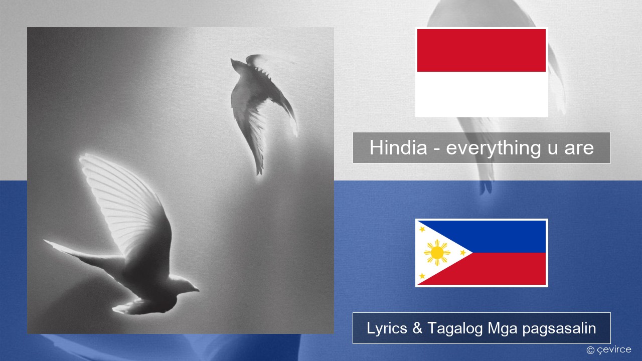 Hindia – everything u are Indonesian Lyrics & Tagalog Mga pagsasalin