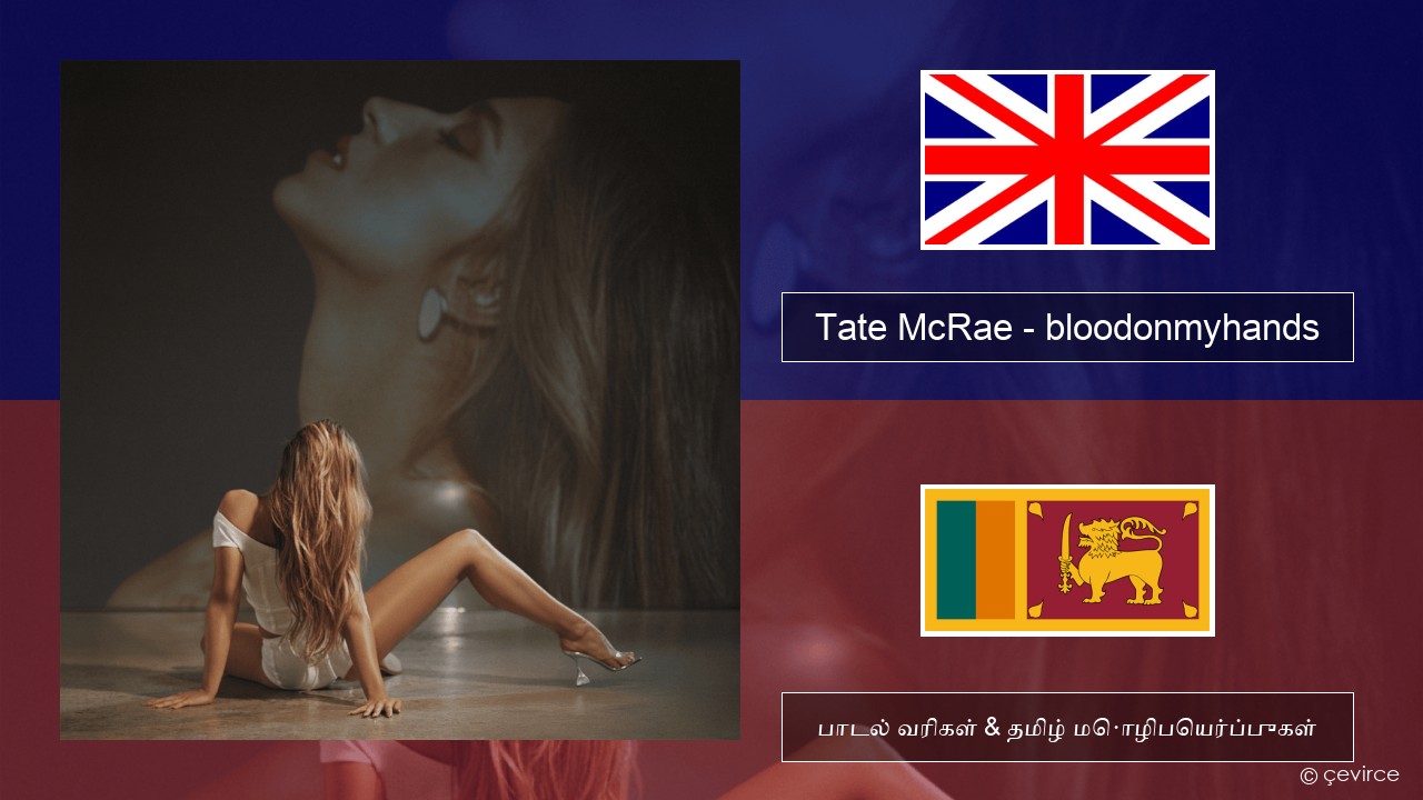 Tate McRae – bloodonmyhands தமிழ் பாடல் வரிகள் & தமிழ் மொழிபெயர்ப்புகள்