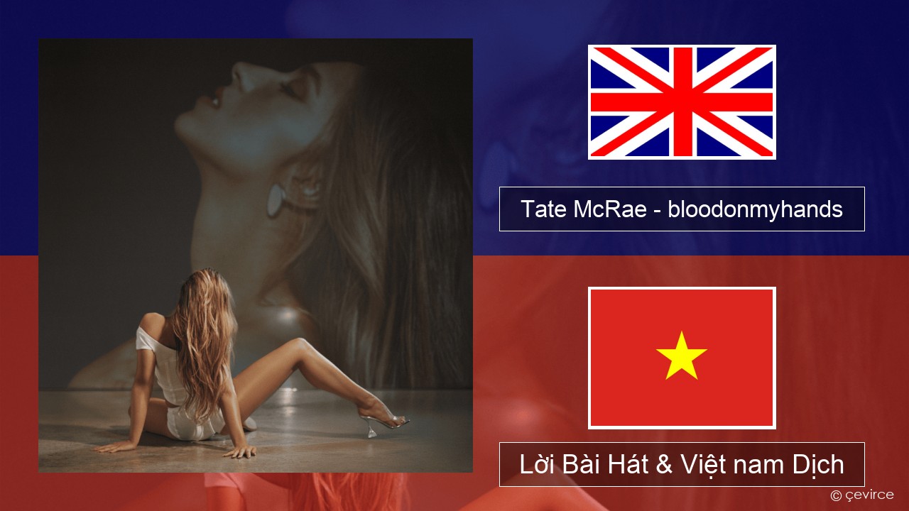 Tate McRae – bloodonmyhands Tiếng anh Lời Bài Hát & Việt nam Dịch