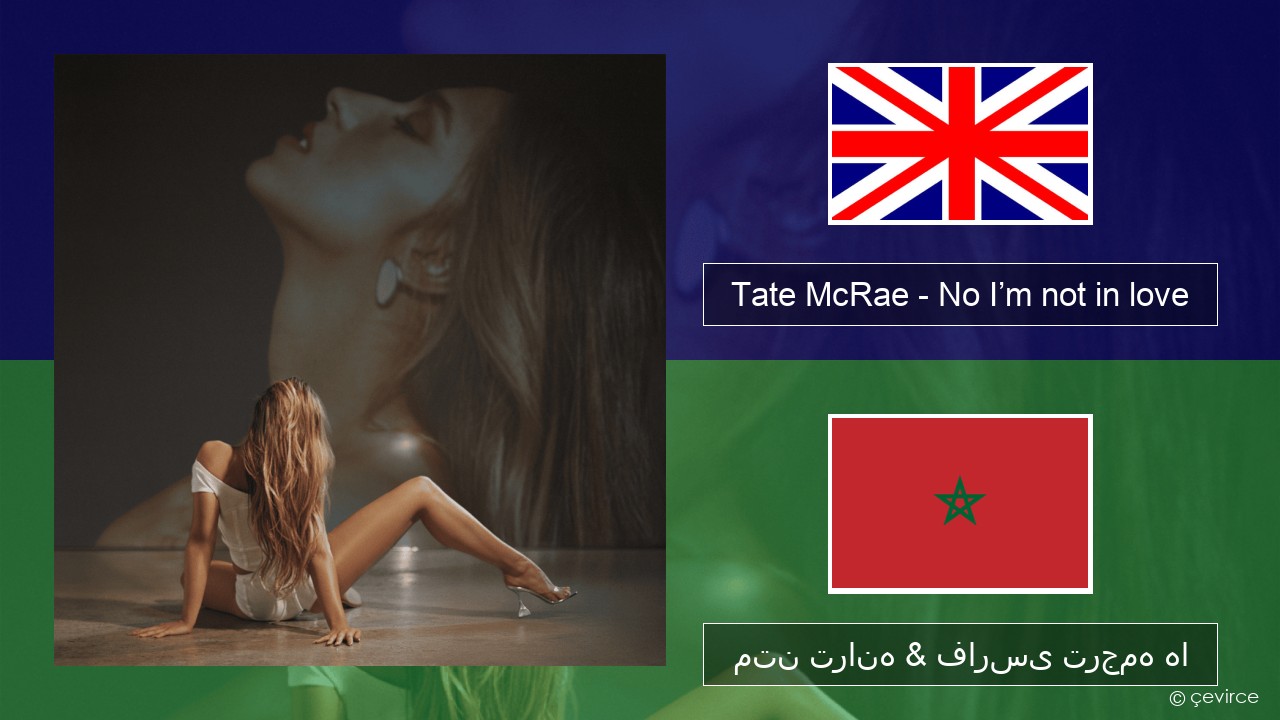 Tate McRae – No I’m not in love فارسی متن ترانه & فارسی ترجمه ها